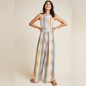 Worn Once! Super Fun Anthropologie Blank London Gallery Row Jumpsuit size Large